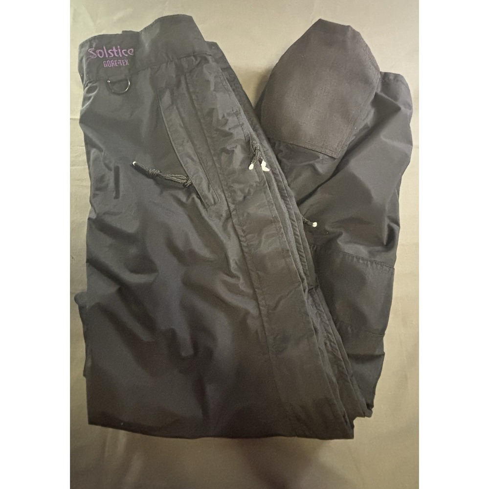 Solstice Gore-Tex Insulated Snow Ski Pants Black Mens Size M Waterproof